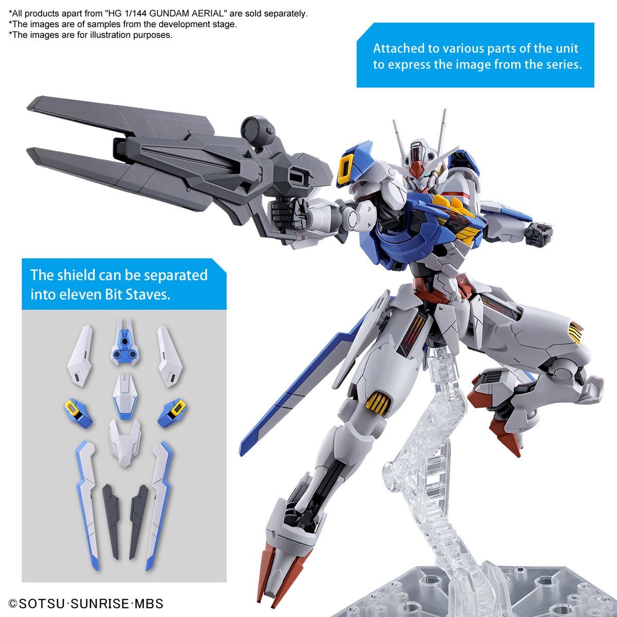 Mobile Suit Gundam: The Witch from Mercury Gundam Aerial High Grade 1:144 Scale Model Kit